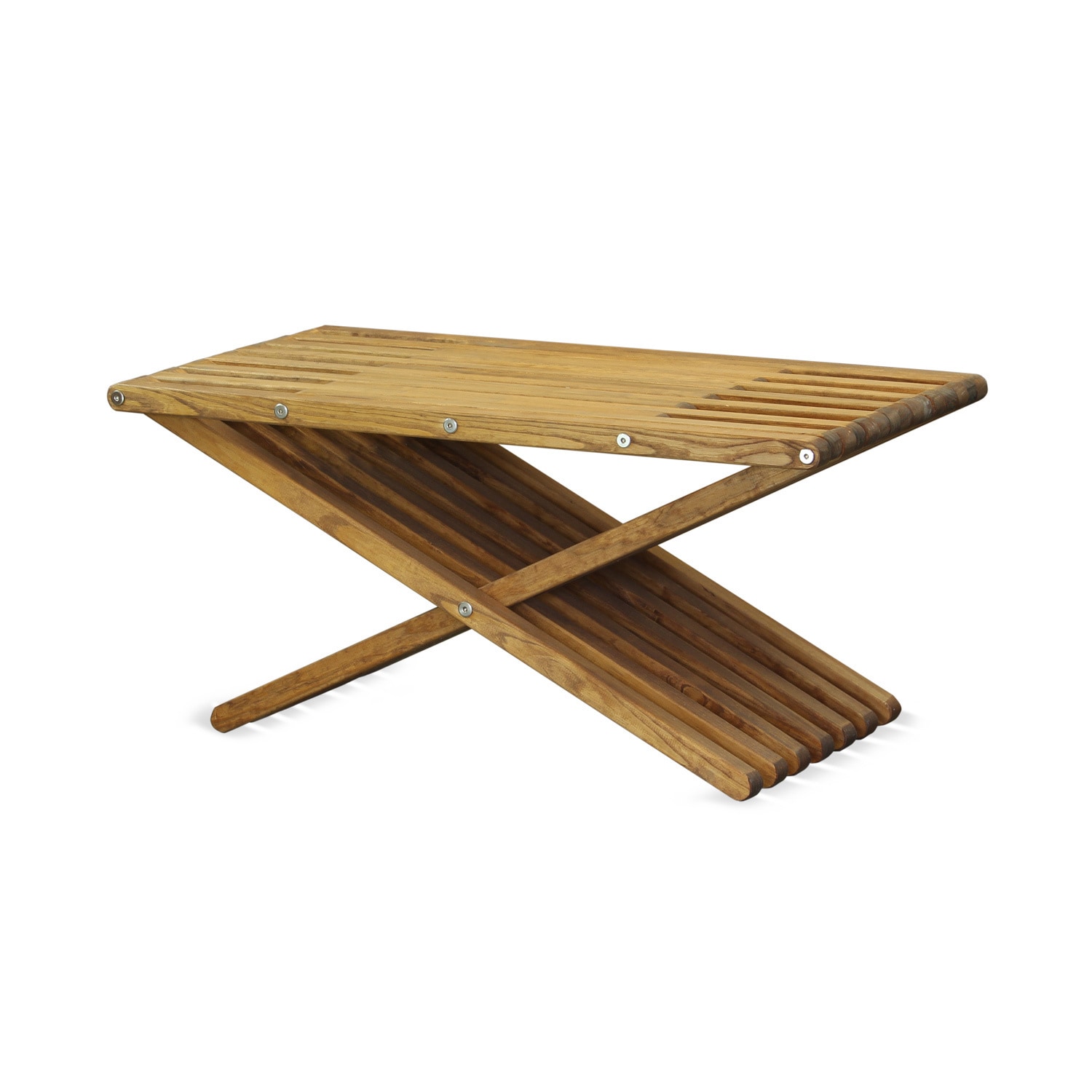 GloDea Eco Friendly Wood Coffee Table 20 x 36 by  Sky Blue - image 4 of 5