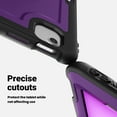 thumbnail image 3 of ELEHOLD Case for Apple iPad Air 13 (2024),Soft TPU Rugged Durable Case with 360° Rotating Hand Strap & Foldable Hidden Stand & Pencil Holder,Purple, 3 of 12