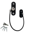 thumbnail image 1 of Cerradura de seguridad para bebés y niños para la mayoría de los tipos de ventanas y puertas (negro), 1 of 3