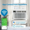 thumbnail image 7 of 8000 BTU Air Conditioner Window Unit, 3-In-1 Window AC Unit Cooler, Dehumidifier & Fan with Timer, Remote Control & Installation Kit, Cooling Rooms Up to 450 Sq. Ft, 115V/60Hz, White & Grey, 7 of 7
