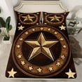 thumbnail image 2 of Manfei Western Texas Stars Sheet Set Queen, Cowboy Cowgirl Bed Sheets Set Queen Size, Rustic Farmhouse Queen Sheet Sets, Microfiber Bedroom Decorative, 4pcs, 2 of 7