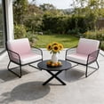 thumbnail image 6 of Outdoor Patio Cushion Covers 4 Pack Ombre Pink Patio Chair Cushion Covers with Ties and Zipper Gradient Color Pink Waterproof Outdoor Seat Cushion Covers for Patio Furniture 22"x20", 6 of 9