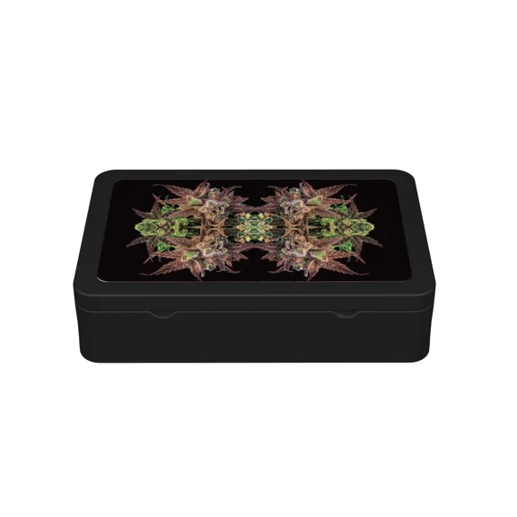 Decorative Stash Box Organizer With 3D Lenticular Sticker Of - Kaleidoscope