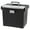 Black, variant on IRIS Portable Letter Plastic File Box w/Organizer Lid, Black,
