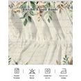 thumbnail image 5 of Fall Pumpkin Bed Skirt Eucalyptus Leaves Flower Vintage Letter Bed Skirts California King Size 16 Inch Drop, Wrap Around Dust Ruffle&nbsp;Bedskirt with Adjustable Elastic Belt for Queen Size Beds, 5 of 7