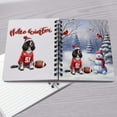 thumbnail image 4 of Hello Winter English Springer Spaniel Football Snowman Welcome Snowy Morning Spiral Bound Journal Springers Dog Lover Gifts 5x7in Spiral Notebook - 01012, 4 of 5