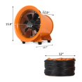 thumbnail image 2 of Industrial Exhaust Fan Ventilation Fan, Ventilator Extractor Blower With 10m PVC Ducting Hose For Warehouse Factory Kitchen ,Easy to Operate, 2 of 7