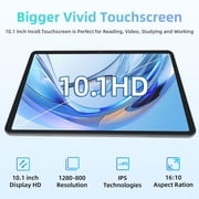 Android Tablet, 10 inch Android 15 Tablet with Octa-Core Processor, 12GB RAM 64GB ROM 2TB Expand, 1280x800 HD Touchscreen, GPS, WiFi 5, Dual Camera, BT5.0, 6000mAh, Widevine L1 (Black)