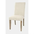 thumbnail image 2 of Jofran Carlyle Crossing Modern Rustic Solid Wood Upholstered Parsons Dining Chair (Set of 2), 2 of 5