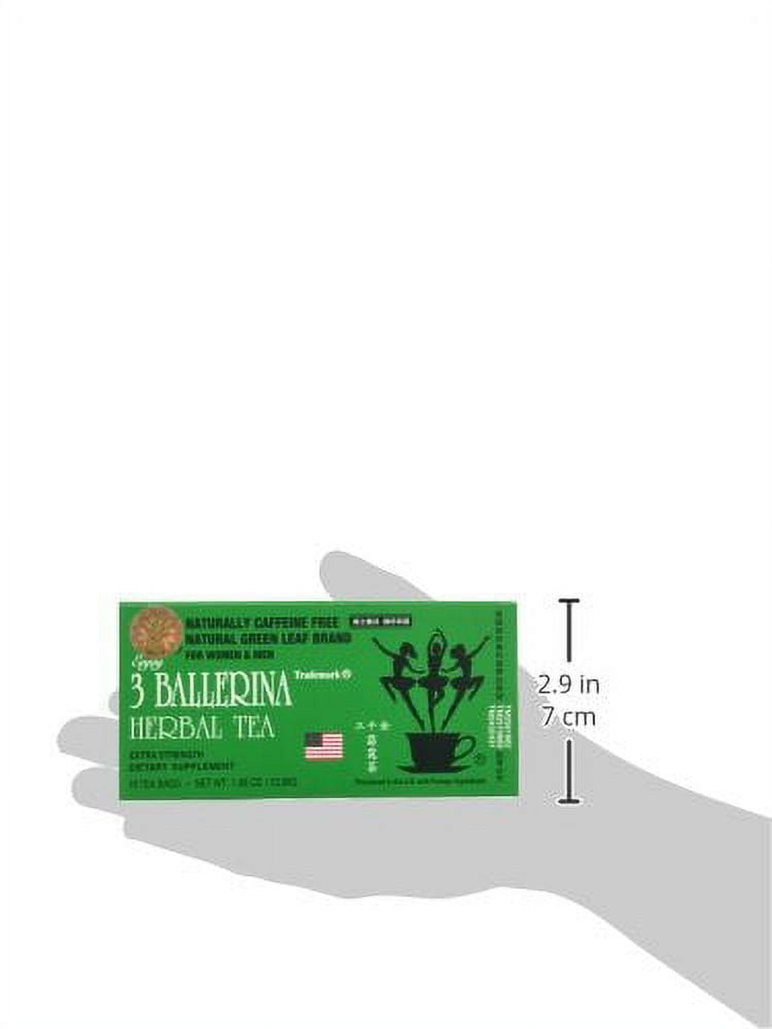 3 Ballerina Herbal Tea, Extra Strength, 36 Count, 2 Pack