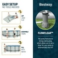thumbnail image 4 of Bestway Steel Pro MAX 14' x 42" Metal Frame Above Ground Pool Set w/ Pump, Ladder, & Cover, 4 of 11