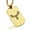 Gold, variant on Stainless Steel Geometric Polygon Moose Animal Dog Tag Pendant Necklace