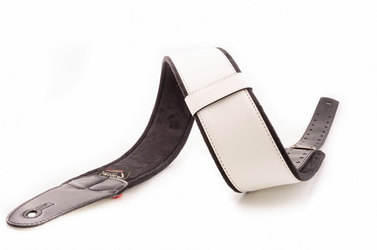 RightOn! Mojo Collection Charm-60 White Guitar Strap