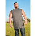 thumbnail image 3 of Boulder Creek by KingSize Men's Big & Tall Longer-Length Heavyweight Muscle Tee - 6XL, Navy, 3 of 4
