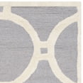 thumbnail image 4 of SAFAVIEH Cambridge Joss Geometric Circles Wool Area Rug, Silver/Ivory, 2' x 3', 4 of 5