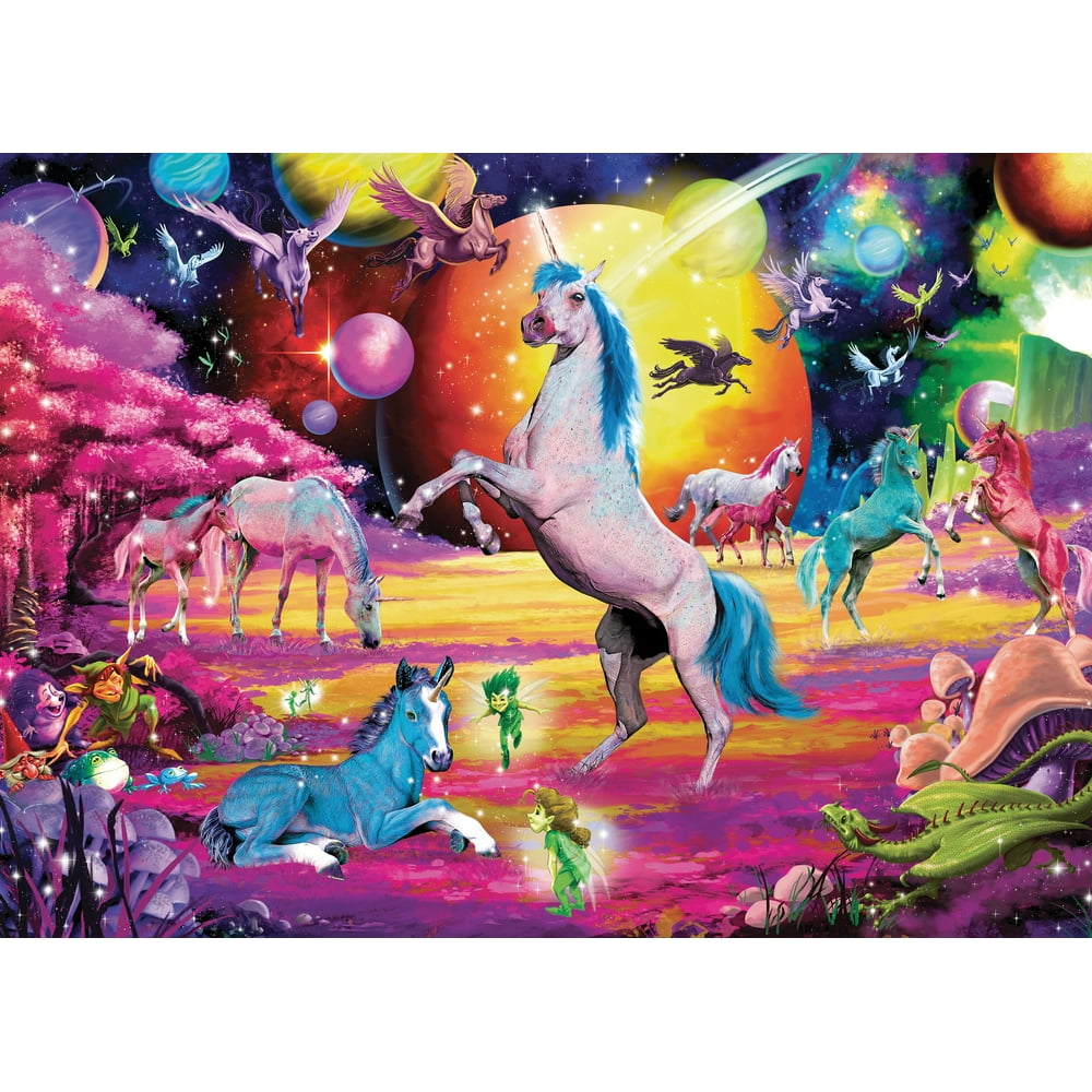 Universe of Unicorns Rainbow Fantasy Puzzle 1000 Piece Jigsaw Puzzle