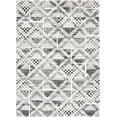 thumbnail image 2 of Alpha Contemporary 8' x 10' Black and Gray Polyester Indoor Area Rug, 2 of 7
