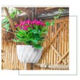 thumbnail image 5 of SMKE Hanging Flower Pot Basket,Sturdy Decorative Pot,Chain-Hook Plant Pot Set,Garden Wall Decorative Plant Pot,Indoor Outdoor Hanging Planter,Plant Lovers Practical Gift Flower Pot Kit White, 5 of 5