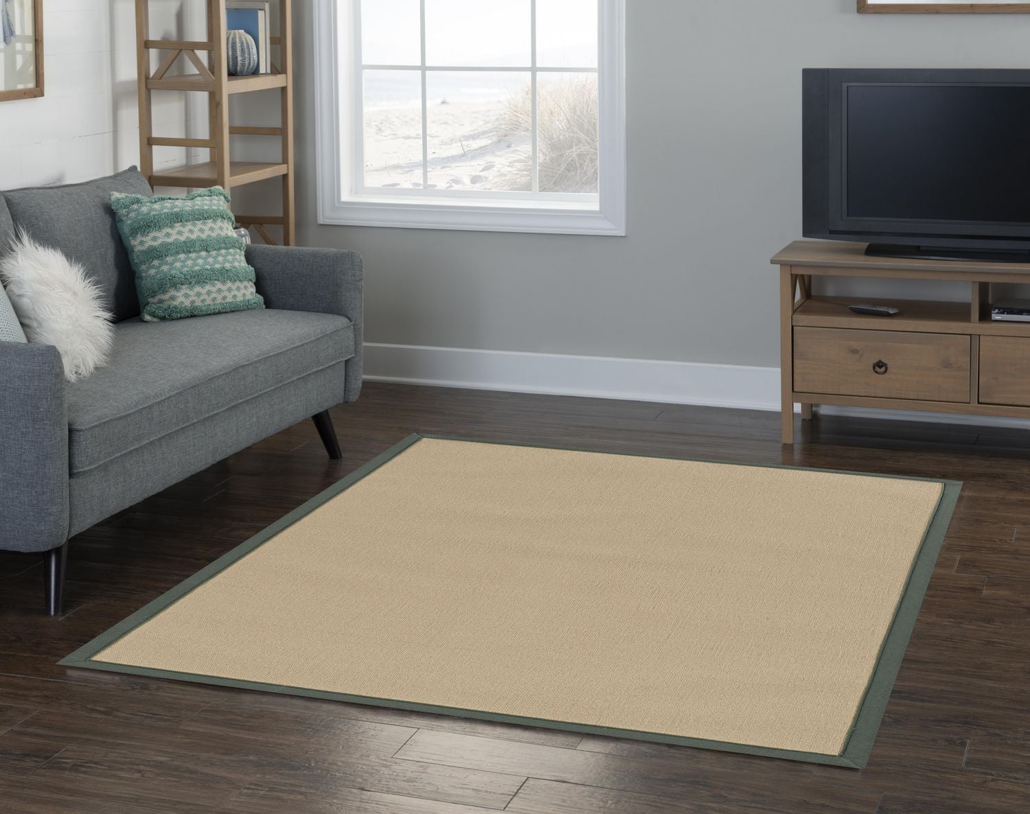 Athena Sisal & Green 5' x 8' Area Rug