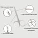 thumbnail image 5 of Juego de pinzas para cejas, juego de pinzas de 6 piezas para mujeres, herramientas de belleza diarias para depilarse el cabello, 5 of 6
