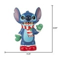 thumbnail image 3 of Christmas Lighted Blow Mold Outdoor Decor Stitch Disney, 22 in, 3 of 6
