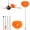 Orange, variant on Ceiling Fan Cleaner Duster Reusble Microfiber Ceiling Fan Duster with 13" to 49.7" Extendable Handle Pole, Red