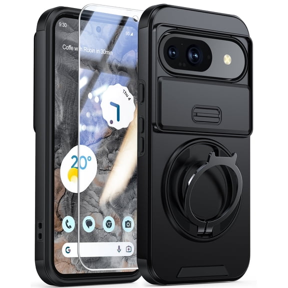 ANTSHARE for Google Pixel 10/ Pixel 10 Pro Case with Stand, Heavy Duty Shockproof Cases with Camera Cover, Phone Case for Google Pixel 10/ Pixel 10 Pro