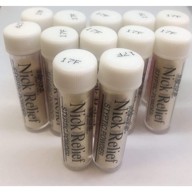 Nick Relief Styptic Powder, 12 Count