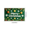 thumbnail image 3 of Dmlowu Christmas Doormat - Non Slip Christmas Front Door Mat for Outdoor Entryway, Merry Xmas Decor Rug for Kitchen, Bedroom & Bathroom, 16x24" Holiday Christmas Door Mat, 3 of 6