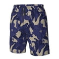 thumbnail image 4 of Cauagu Lilies Flowers Print Men's Swim Trunks,Hawaiian Bathing Suit Swimsuits Beach Shorts with Pockets for Men Quick Dry Swimming Board Shorts-XX-Large, 4 of 6