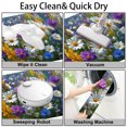 thumbnail image 7 of 1pc Beautiful Flower Absorbent Non-Slip Bathroom Thickened Flannel Rug Decor,Soft,Quick Drying,Suitable For Indoor/outdoor Use,Bathrooms,Bedrooms,Kitchens,Terrace,Laundry Rooms,16"x24", 7 of 7