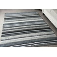thumbnail image 4 of 5x7' Area Rug for Living Room - Grey & Black Indoor Non-Slip Eco-friendly 100% Recycled Cotton Chindi Rug (60 X 84"), 4 of 6