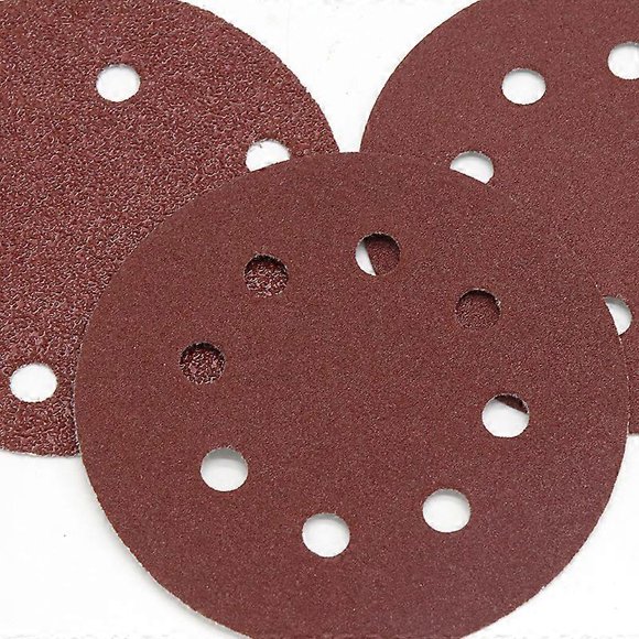 50 x 180mm 240 Grit Sanding Discs - 180mm Discs - 8 Holes - Wall Sander Sandpaper