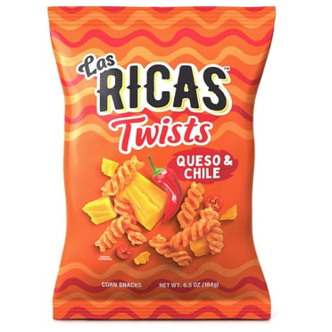 Las Ricas Queso & Chile Twists, 6.5oz Bag