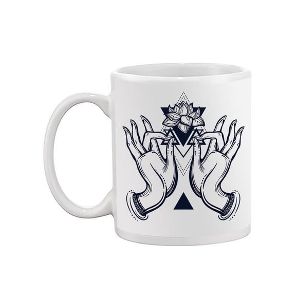 Hands With Lotus Mug - Image by Shutterstock