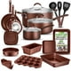 thumbnail image 1 of NutriChef Juego de utensilios de cocina y utensilios para hornear profesionales para el hogar, 20 piezas, ollas y sartenes, utensilios de cocina antiadherentes, asas de tacto frío, seguro para cocinas, 1 of 5