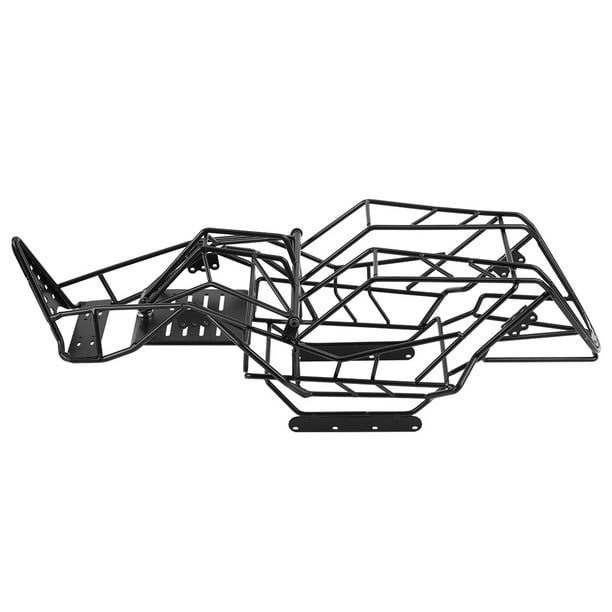 Tebru RC Vehicle Frame, RC Car Frame,Black Metal Roll Cage Chassis