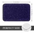 thumbnail image 2 of Sikiie Glittering Purple Starfield Print Flannel Anti-slip Floor Mat 16x24in, Thickened Dustproof Entrance Door Mat Floor Mat for Kitchen, Bathroom, Laundry Room, 2 of 7
