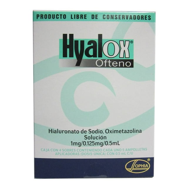 Hyalox solución oftálmica 20 dosis de 0.5 ml c/u