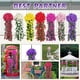 thumbnail image 3 of Flores artificiales colgantes para exteriores, hiedra violeta, plantas y flores colgantes falsas para el hogar, bodas, jardín, patio, cestas colgantes, guirnalda de glicina, ramo de orquídeas,, 3 of 8