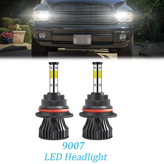For 2002-2005 Dodge Ram 1500 6000K 2X 9007 LED Headlight High/Low Beam Bulbs Kit