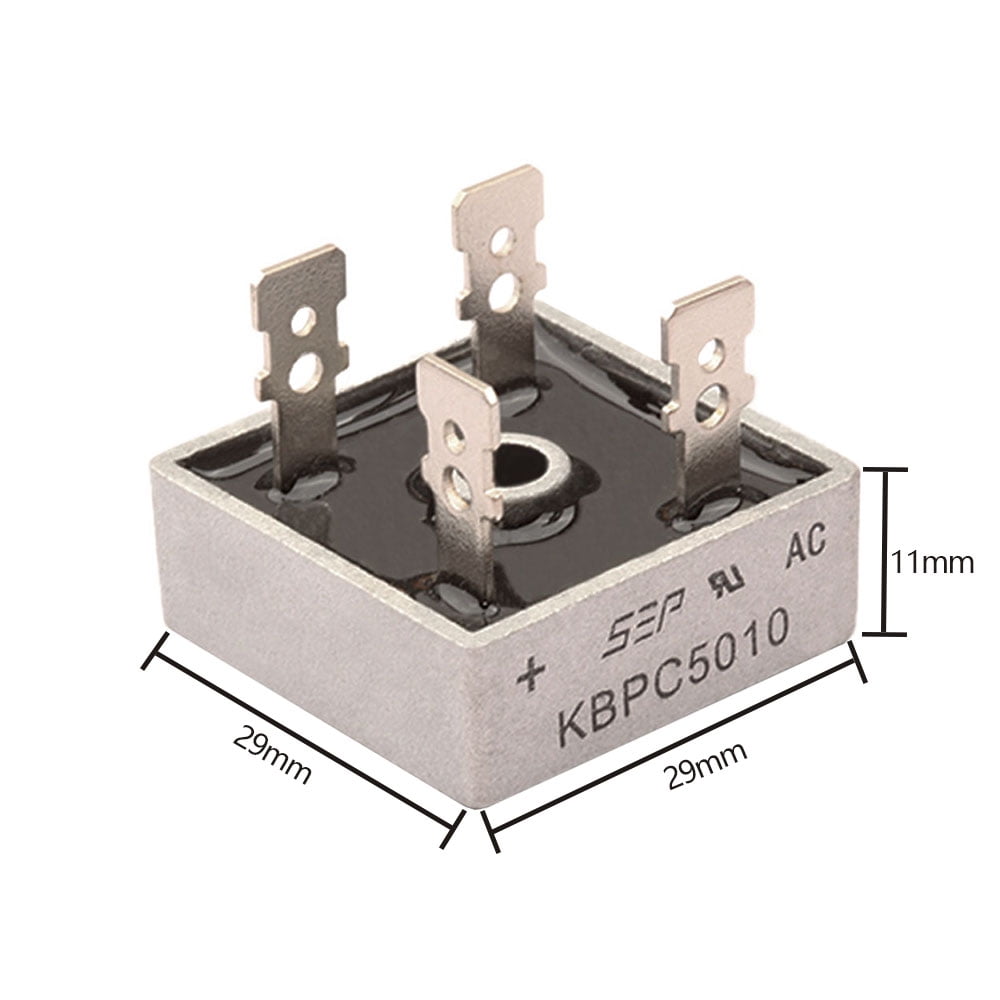 2pcs  KBPC5010 Single-Phases Diode Bridge Rectifier 50A 1000V KBPC 5010 Power Rectifier Diode Electronic Components