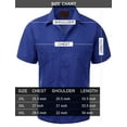 thumbnail image 3 of Guayabera Men's Cuban Beach Wedding Short Sleeve Button-up Casual Dress Shirt, 3 of 3
