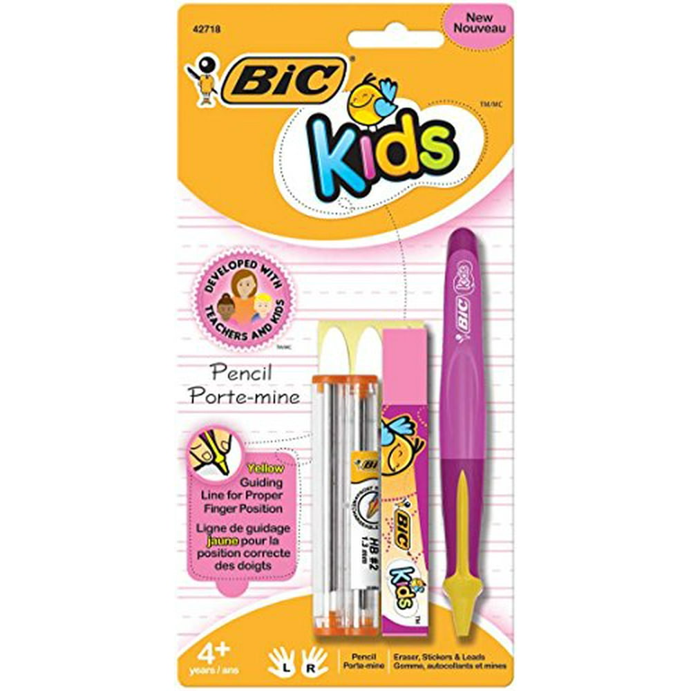 BIC Kids Mechanical Pencil, 1.3mm, Pink Barrel, 1Count