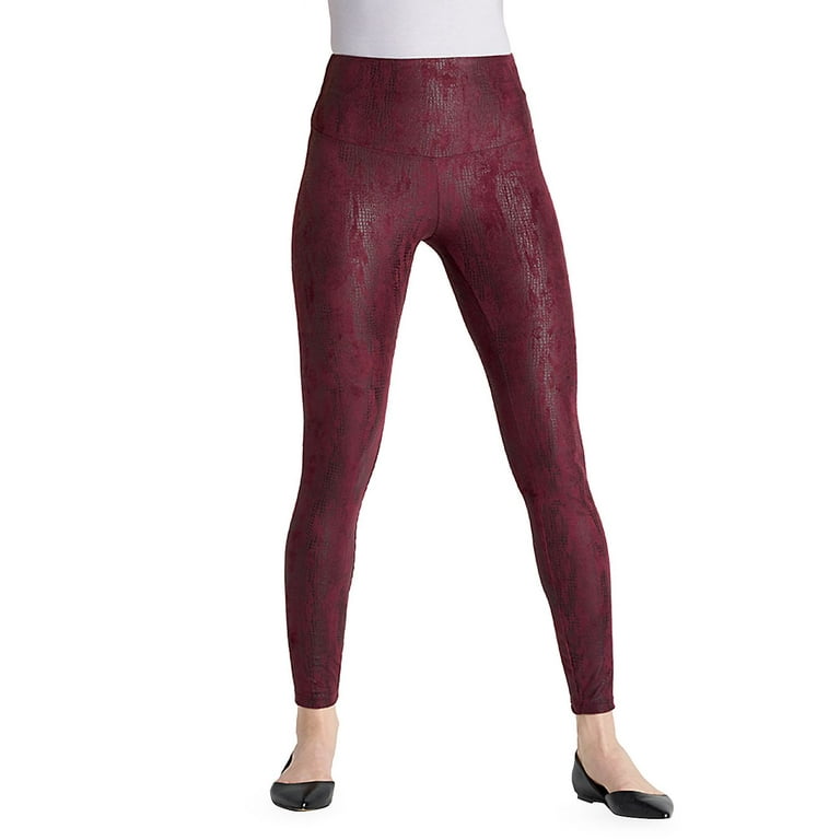Yummie Womens Faux Suede Reptile Leggings Style-YT2-409