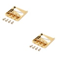 thumbnail image 2 of Sonducket Electric Guitar Saddle Professional Solid Color Component Bridge Modification Tailpiece Metal Replace Accessory Modified 2piezas, 2 of 6