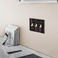thumbnail image 5 of Yayeee Toggle Light Switch Wall Plate 3-Gang 6.37"x4.48" Decorative Outlet Cover, Dark Purple Floral Pattern, 5 of 7