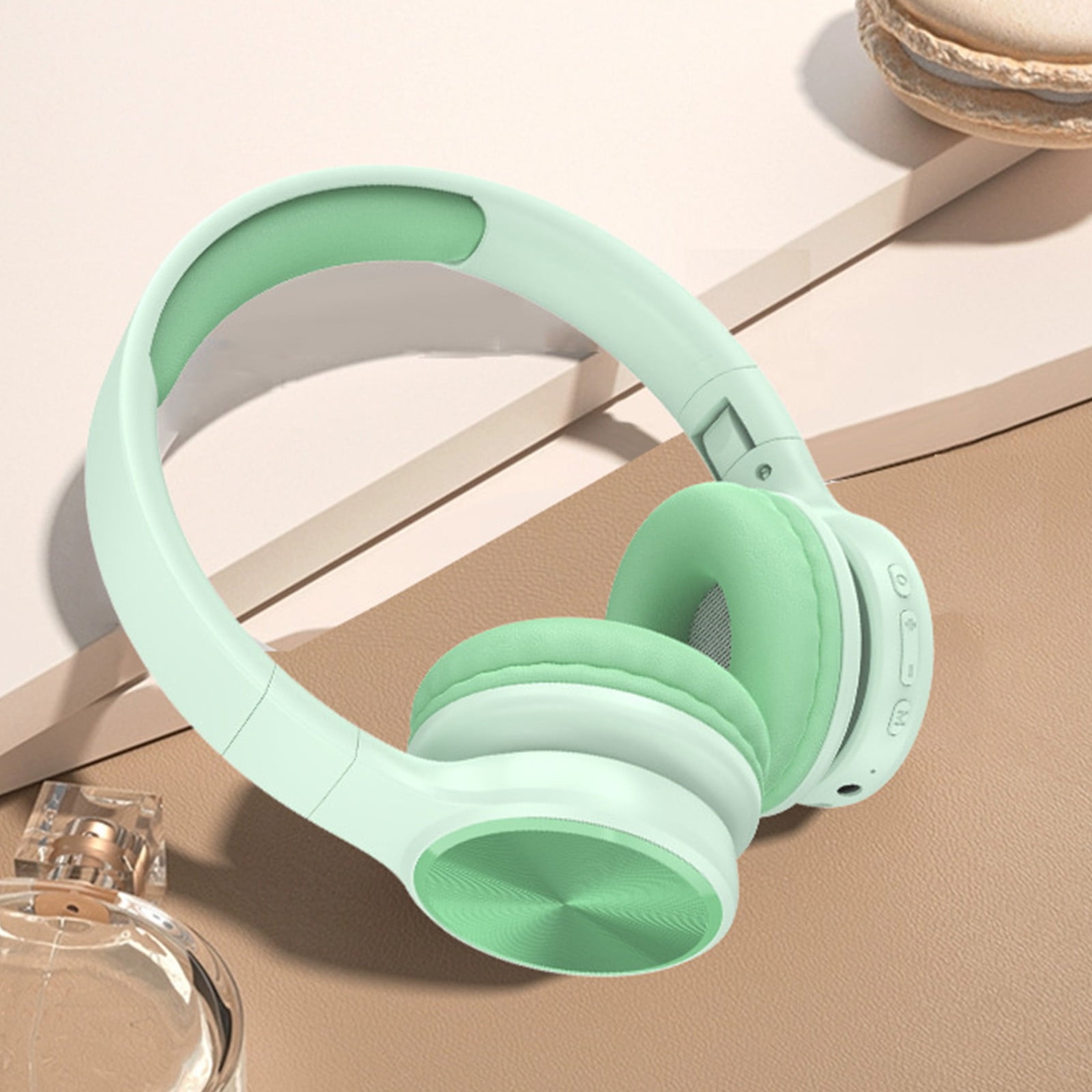 Weloille Around-Ear Bass Gaming Headset Surround Sound Headphones With Noise Cancelling Microphone Bluetooth