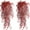 Red, variant on Topboutique 4 Pcs Fake Hanging Plants,Artificial Fall Flowers,Artificial Ferns,Faux Autumn Plants Fake Vines for Indoor Outdoor House Wedding Party Decor,Red