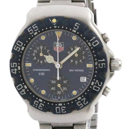 Pre-Owned TAG HEUER 2000 Formula 1 Chronograph Steel Quartz Mens Watch CA1210 (Good)